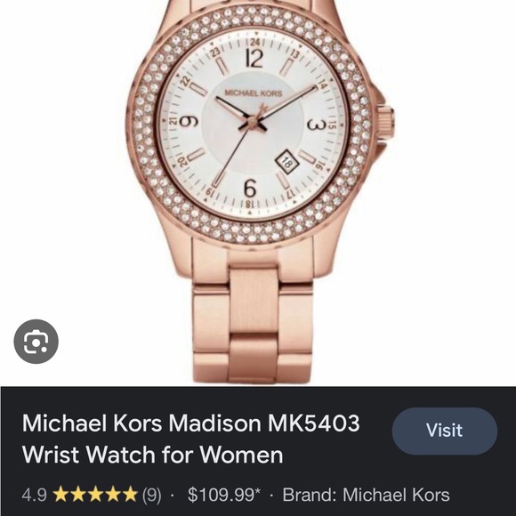 Michael Kors Madison Watch. Currently selling for $110 - Picture 4 of 4